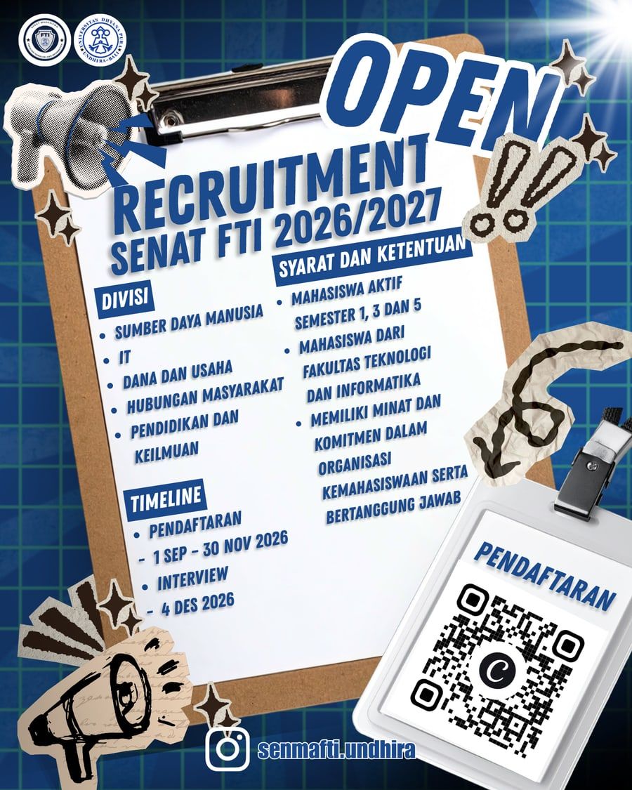 Flyer Open Recruitment Senat FTI 2026/2027